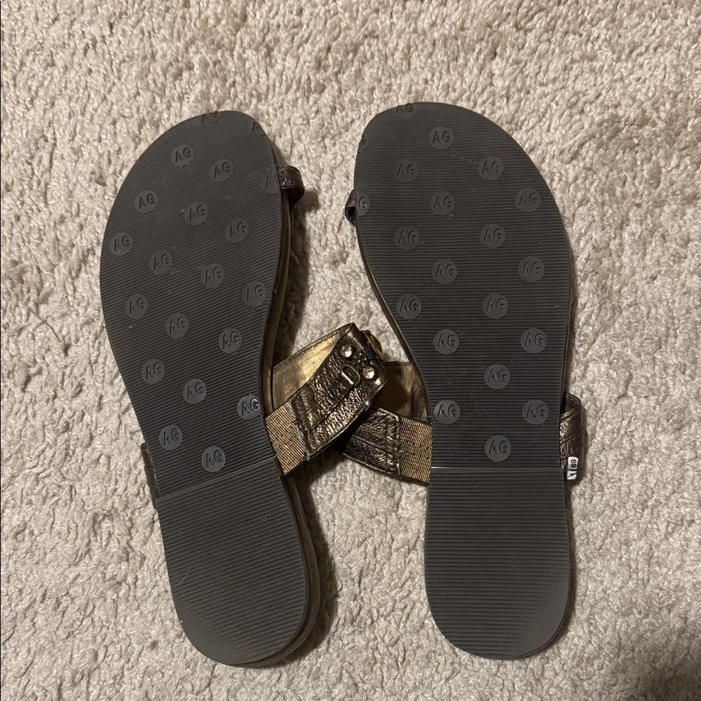 Andrew Geller Women's Metallic Sandals